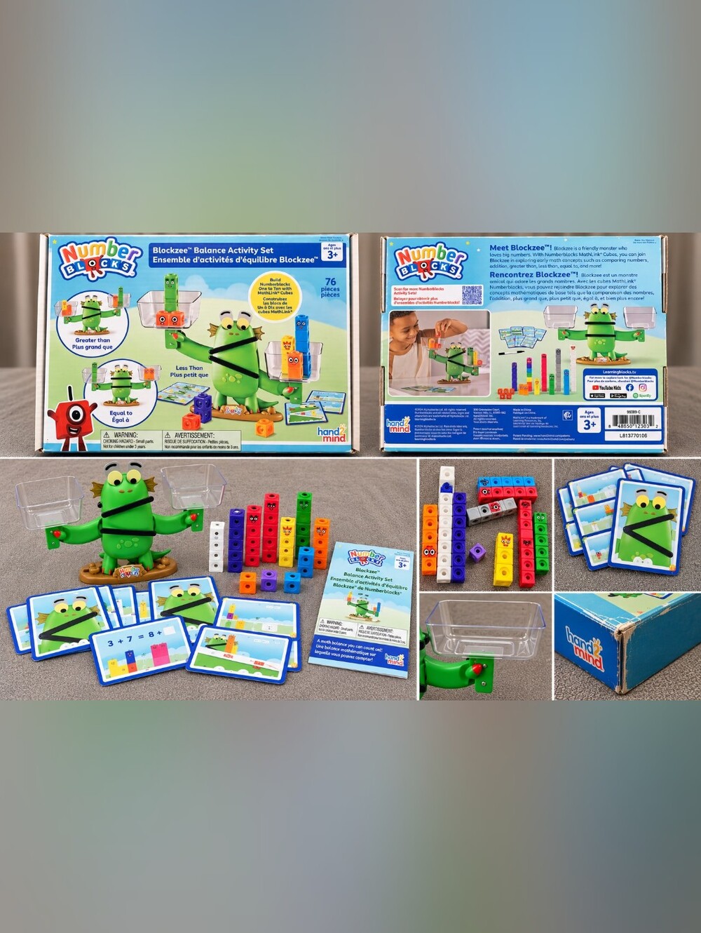 Number Blocks Counting Game - Green Frog Math Toy
